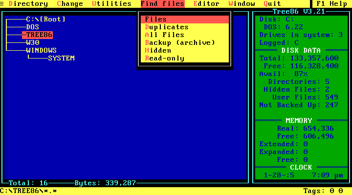 Tree86 3.21 - File Manager